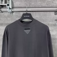 Cheap Prada T-Shirts Long Sleeved For Unisex #1362801 Replica Wholesale [$56.00 USD] [ITEM#1362801] on Replica Prada T-Shirts
