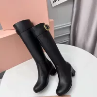 Cheap MIU MIU Boots For Women #1362889 Replica Wholesale [$135.00 USD] [ITEM#1362889] on Replica MIU MIU Boots