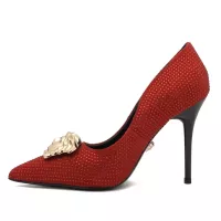 Cheap Versace High-Heeled Shoes For Women #1363352 Replica Wholesale [$82.00 USD] [ITEM#1363352] on Replica Versace High-Heeled Shoes