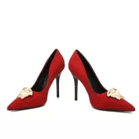 Cheap Versace High-Heeled Shoes For Women #1363352 Replica Wholesale [$82.00 USD] [ITEM#1363352] on Replica Versace High-Heeled Shoes