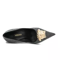 Cheap Versace High-Heeled Shoes For Women #1363354 Replica Wholesale [$82.00 USD] [ITEM#1363354] on Replica Versace High-Heeled Shoes