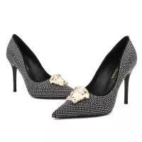 Cheap Versace High-Heeled Shoes For Women #1363354 Replica Wholesale [$82.00 USD] [ITEM#1363354] on Replica Versace High-Heeled Shoes