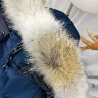 Cheap Canada Goose Down Feather Coat Long Sleeved For Women #1363623 Replica Wholesale [$160.00 USD] [ITEM#1363623] on Replica Canada Goose Down Feather Coat