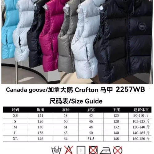 Cheap Canada Goose Down Feather Coat Sleeveless For Women #1363739 Replica Wholesale [$115.00 USD] [ITEM#1363739] on Replica Canada Goose Down Feather Coat