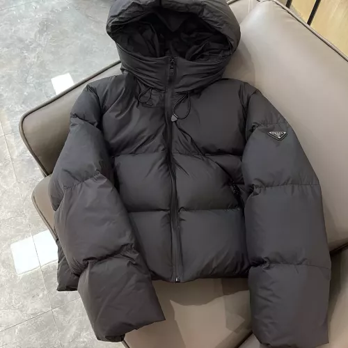 Cheap Prada Down Feather Coat Long Sleeved For Women #1363757 Replica Wholesale [$225.00 USD] [ITEM#1363757] on Replica Prada Down Feather Coat