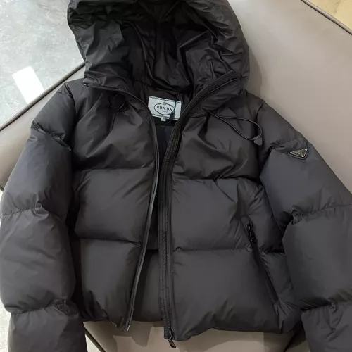 Cheap Prada Down Feather Coat Long Sleeved For Women #1363757 Replica Wholesale [$225.00 USD] [ITEM#1363757] on Replica Prada Down Feather Coat