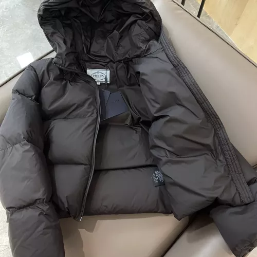 Cheap Prada Down Feather Coat Long Sleeved For Women #1363757 Replica Wholesale [$225.00 USD] [ITEM#1363757] on Replica Prada Down Feather Coat