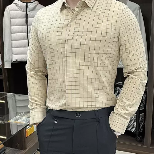 Armani Shirts Long Sleeved For Men #1364101