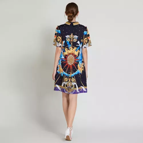 Cheap Hermes Dresses Short Sleeved For Women #1364110 Replica Wholesale [$64.00 USD] [ITEM#1364110] on Replica Hermes Dresses