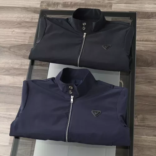 Cheap Prada Jackets Long Sleeved For Men #1364321 Replica Wholesale [$92.00 USD] [ITEM#1364321] on Replica Prada Jackets