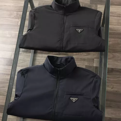 Cheap Prada Jackets Long Sleeved For Men #1364322 Replica Wholesale [$92.00 USD] [ITEM#1364322] on Replica Prada Jackets