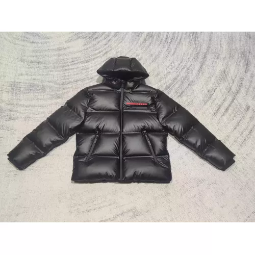 Cheap Prada Down Feather Coat Long Sleeved For Men #1364352 Replica Wholesale [$155.00 USD] [ITEM#1364352] on Replica Prada Down Feather Coat