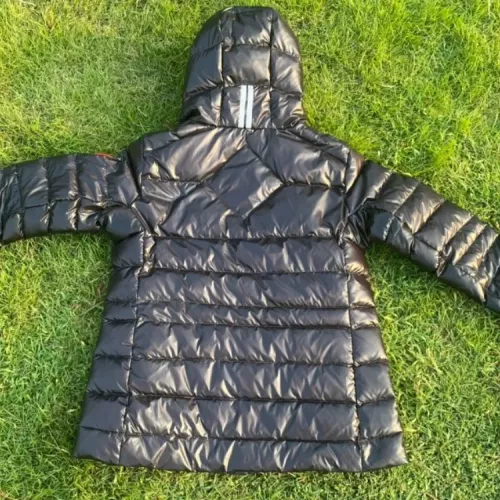 Cheap Moncler Down Feather Coat Long Sleeved For Women #1364650 Replica Wholesale [$180.00 USD] [ITEM#1364650] on Replica Moncler Down Feather Coat