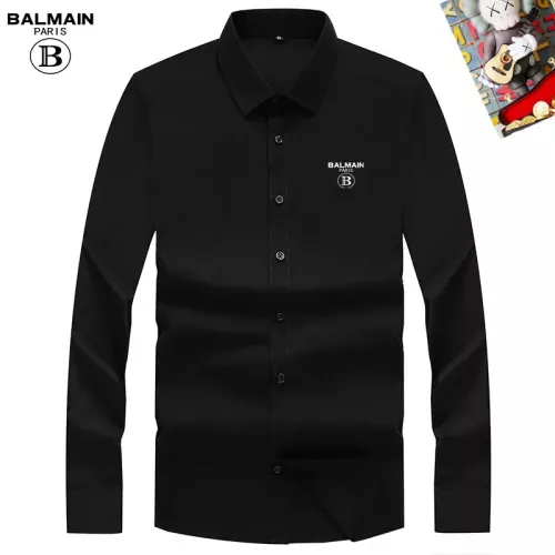 Cheap Balmain Shirts Long Sleeved For Unisex #1364733 Replica Wholesale [$40.00 USD] [ITEM#1364733] on Replica Balmain Shirts