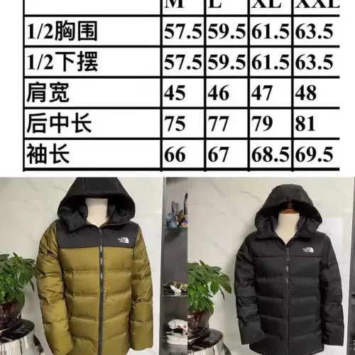 Cheap The North Face Down Feather Coat Long Sleeved For Men #1364995 Replica Wholesale [$118.00 USD] [ITEM#1364995] on Replica The North Face Down Feather Coat