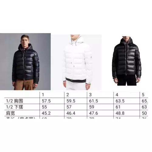 Cheap Moncler Down Feather Coat Long Sleeved For Men #1365003 Replica Wholesale [$130.00 USD] [ITEM#1365003] on Replica Moncler Down Feather Coat