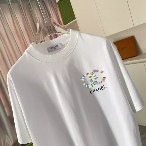 Cheap Chanel T-Shirts Short Sleeved For Unisex #1365361 Replica Wholesale [$42.00 USD] [ITEM#1365361] on Replica Chanel T-Shirts
