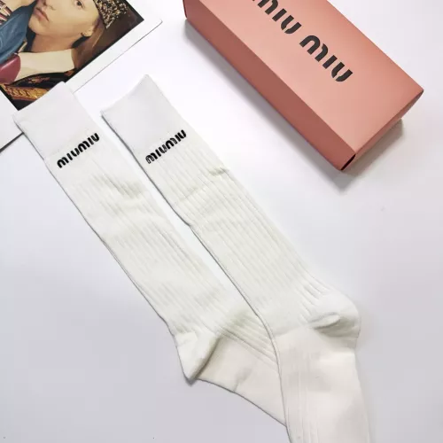 Cheap MIU MIU Socks #1365566 Replica Wholesale [$29.00 USD] [ITEM#1365566] on Replica MIU MIU Socks