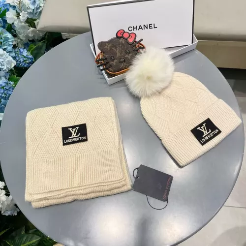 Cheap Louis Vuitton LV Hat and Scarf Set #1365665 Replica Wholesale [$64.00 USD] [ITEM#1365665] on Replica Louis Vuitton LV Hat and Scarf and Glove Set