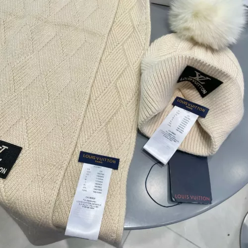Cheap Louis Vuitton LV Hat and Scarf Set #1365665 Replica Wholesale [$64.00 USD] [ITEM#1365665] on Replica Louis Vuitton LV Hat and Scarf and Glove Set