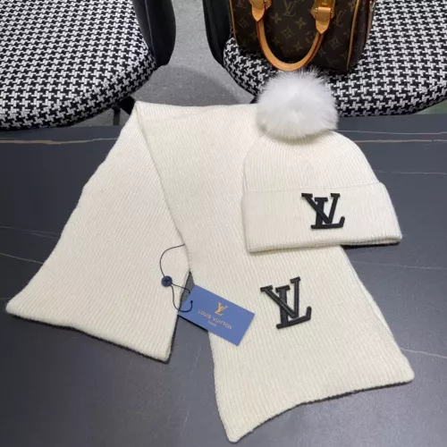 Cheap Louis Vuitton LV Hat and Scarf Set #1365690 Replica Wholesale [$64.00 USD] [ITEM#1365690] on Replica Louis Vuitton LV Hat and Scarf and Glove Set