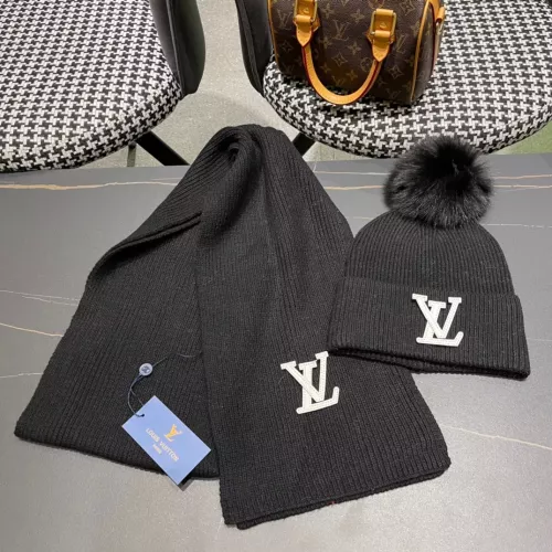 Cheap Louis Vuitton LV Hat and Scarf Set #1365691 Replica Wholesale [$64.00 USD] [ITEM#1365691] on Replica Louis Vuitton LV Hat and Scarf and Glove Set