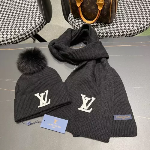 Cheap Louis Vuitton LV Hat and Scarf Set #1365691 Replica Wholesale [$64.00 USD] [ITEM#1365691] on Replica Louis Vuitton LV Hat and Scarf and Glove Set