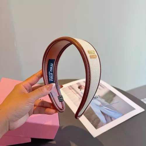Cheap MIU MIU Headband For Women #1365728 Replica Wholesale [$27.00 USD] [ITEM#1365728] on Replica MIU MIU Headband