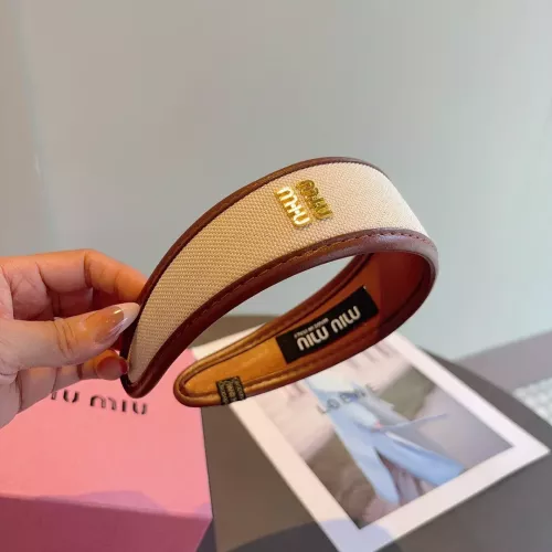 Cheap MIU MIU Headband For Women #1365728 Replica Wholesale [$27.00 USD] [ITEM#1365728] on Replica MIU MIU Headband