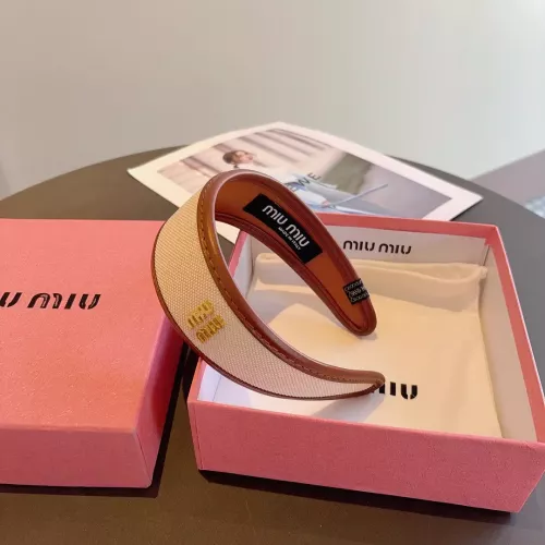 Cheap MIU MIU Headband For Women #1365728 Replica Wholesale [$27.00 USD] [ITEM#1365728] on Replica MIU MIU Headband