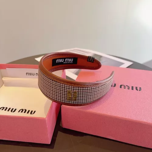 Cheap MIU MIU Headband For Women #1365729 Replica Wholesale [$27.00 USD] [ITEM#1365729] on Replica MIU MIU Headband