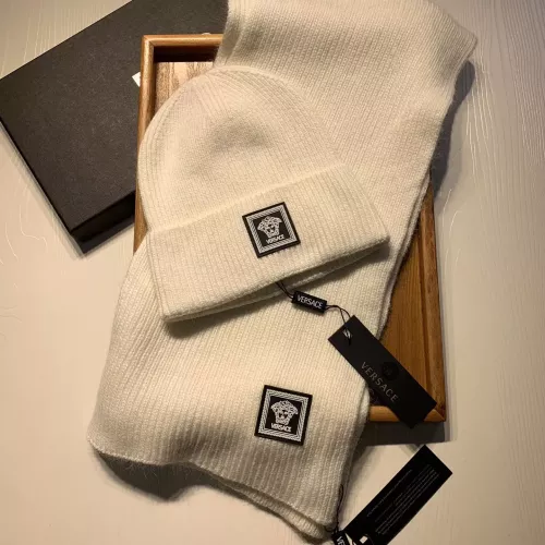 Cheap Versace Hat and Scarf Set #1365936 Replica Wholesale [$52.00 USD] [ITEM#1365936] on Replica Versace Hat and Scarf and Glove Set