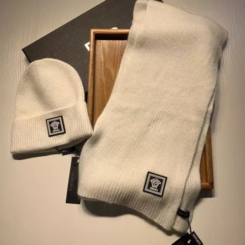 Cheap Versace Hat and Scarf Set #1365936 Replica Wholesale [$52.00 USD] [ITEM#1365936] on Replica Versace Hat and Scarf and Glove Set