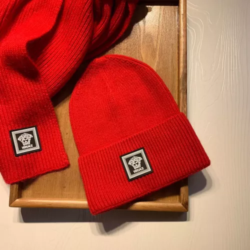 Cheap Versace Hat and Scarf Set #1365937 Replica Wholesale [$52.00 USD] [ITEM#1365937] on Replica Versace Hat and Scarf and Glove Set