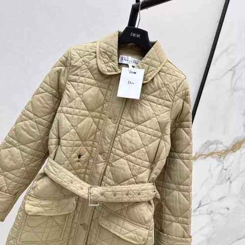Cheap Christian Dior Down Feather Coat Long Sleeved For Women #1366318 Replica Wholesale [$145.00 USD] [ITEM#1366318] on Replica Christian Dior Down Feather Coat