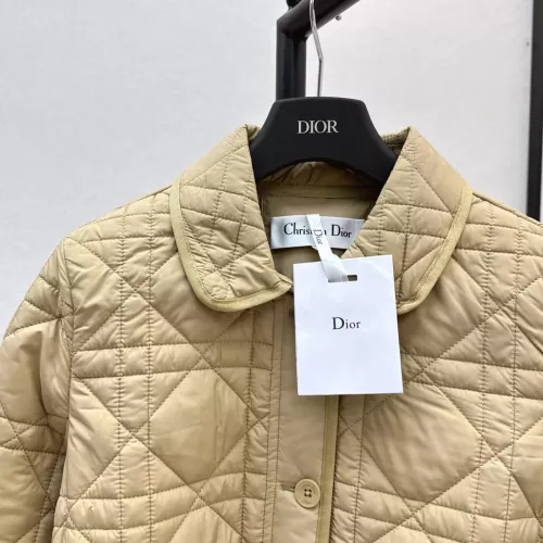 Cheap Christian Dior Down Feather Coat Long Sleeved For Women #1366318 Replica Wholesale [$145.00 USD] [ITEM#1366318] on Replica Christian Dior Down Feather Coat