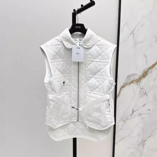 Cheap Christian Dior Down Feather Coat Sleeveless For Women #1366320 Replica Wholesale [$128.00 USD] [ITEM#1366320] on Replica Christian Dior Down Feather Coat