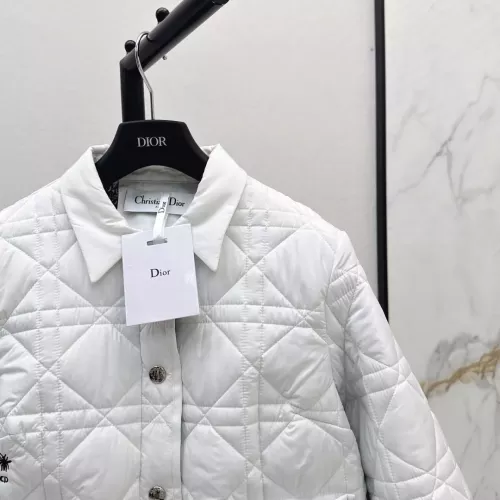 Cheap Christian Dior Down Feather Coat Long Sleeved For Women #1366322 Replica Wholesale [$135.00 USD] [ITEM#1366322] on Replica Christian Dior Down Feather Coat