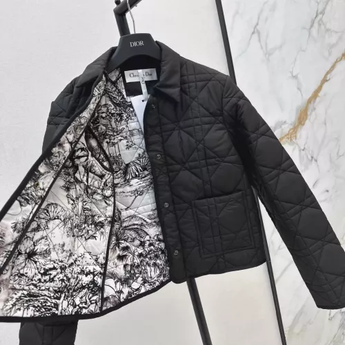 Cheap Christian Dior Down Feather Coat Long Sleeved For Women #1366323 Replica Wholesale [$135.00 USD] [ITEM#1366323] on Replica Christian Dior Down Feather Coat