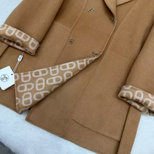Cheap Hermes Coat Long Sleeved For Women #1366337 Replica Wholesale [$297.52 USD] [ITEM#1366337] on Replica Hermes Coat