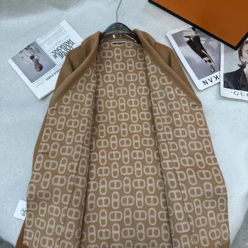 Cheap Hermes Coat Long Sleeved For Women #1366337 Replica Wholesale [$297.52 USD] [ITEM#1366337] on Replica Hermes Coat