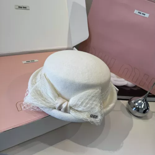 Cheap MIU MIU Caps #1366397 Replica Wholesale [$56.00 USD] [ITEM#1366397] on Replica MIU MIU Caps