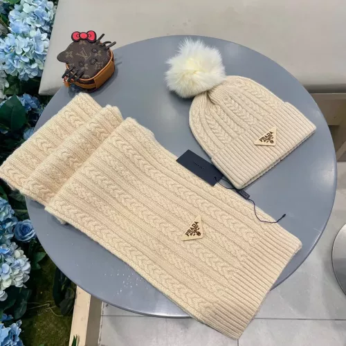 Cheap Prada Hat and Scarf Set #1366510 Replica Wholesale [$64.00 USD] [ITEM#1366510] on Replica Prada Hat and Scarf and Glove Set