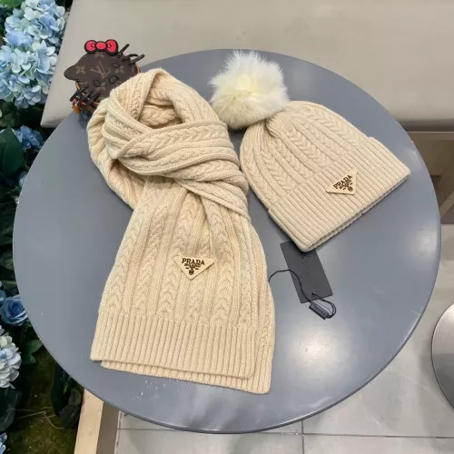 Cheap Prada Hat and Scarf Set #1366510 Replica Wholesale [$64.00 USD] [ITEM#1366510] on Replica Prada Hat and Scarf and Glove Set
