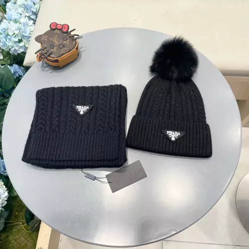 Cheap Prada Hat and Scarf Set #1366511 Replica Wholesale [$64.00 USD] [ITEM#1366511] on Replica Prada Hat and Scarf and Glove Set