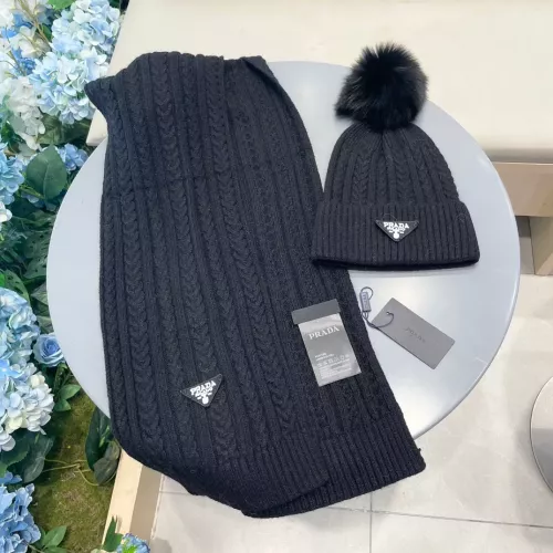 Cheap Prada Hat and Scarf Set #1366511 Replica Wholesale [$64.00 USD] [ITEM#1366511] on Replica Prada Hat and Scarf and Glove Set