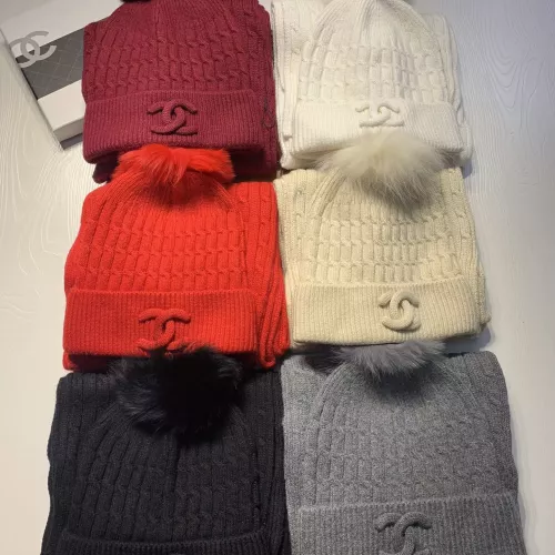 Cheap Chanel Hat and Scarf Set #1366534 Replica Wholesale [$68.00 USD] [ITEM#1366534] on Replica Chanel Hat and Scarf and Glove Set