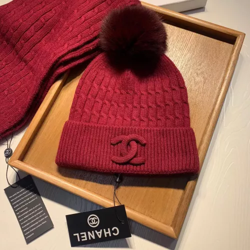 Cheap Chanel Hat and Scarf Set #1366535 Replica Wholesale [$68.00 USD] [ITEM#1366535] on Replica Chanel Hat and Scarf and Glove Set