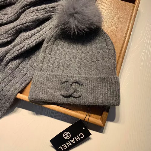 Cheap Chanel Hat and Scarf Set #1366536 Replica Wholesale [$68.00 USD] [ITEM#1366536] on Replica Chanel Hat and Scarf and Glove Set