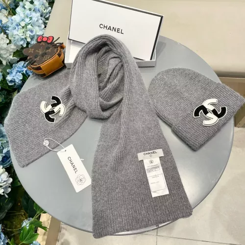 Cheap Chanel Hat and Scarf Set #1366539 Replica Wholesale [$64.00 USD] [ITEM#1366539] on Replica Chanel Hat and Scarf and Glove Set